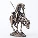 Veronese Design 7 5/8 Inch The End of Trail Native American Resin Sculpture Cold Cast Bronze Finish