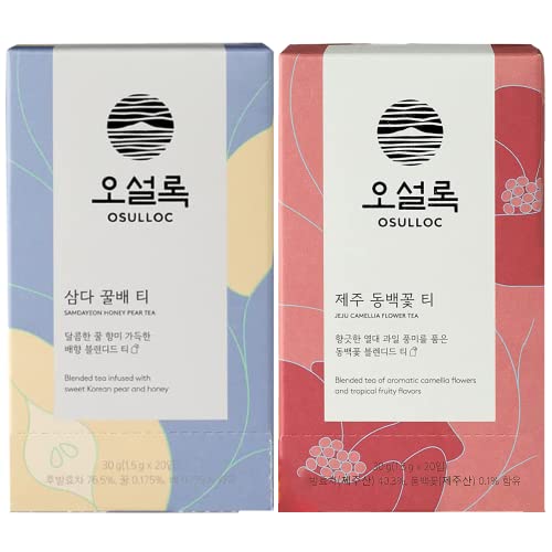 Osulloc Camellia Flower Tea + Honey Pear Tea #TOP20