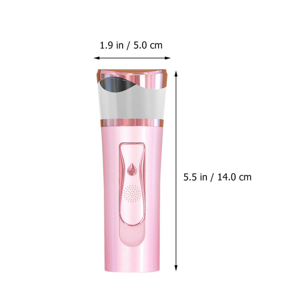 Nano Facial Pulverizador de Nanoniebla, Rociador de Bruma Facial, 30ml, 3.7v/2000ma, Abs y Silicona, Rosa, Hidratación Profunda, Depósito de Gran Capacidad, para Camping y Viaje