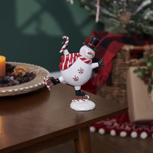 Primitives-by-Kathy-Skating-Snowman-Figurine Primitives by Kathy Skating Snowman Figurine