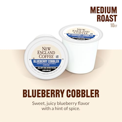 Image of New England Coffee Blueberry Cobbler Single Serve Pods 10 Count (Pack of 6)