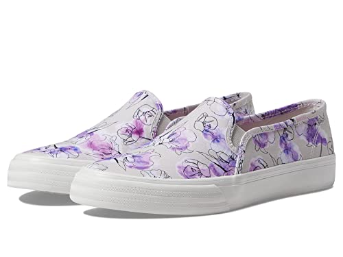 Image of Keds Womens Double Decker Canvas Slip On Sneakers Shoes Casual - Black