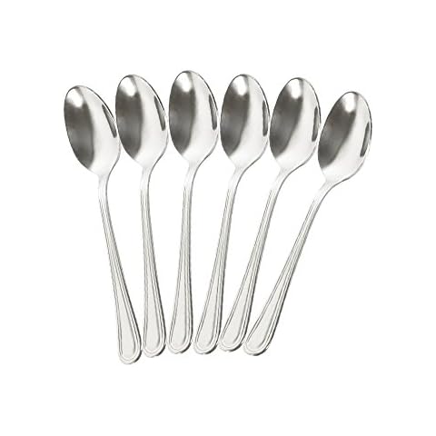 Juego de 6 Cucharas de Té de Acero Inoxidable Com-Four Cover