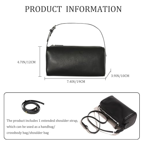 Genuine Leather Top Handle Bags for Women，Handbags Purses with Zipper/Adjustable Strap，Crossbody Bag for Party Prom Banquet3