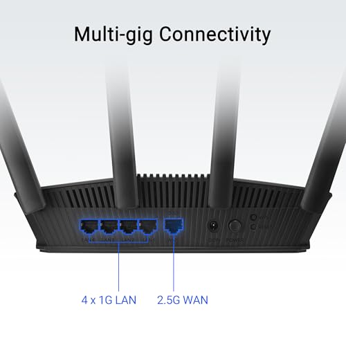 Image of ASUS RT-BE55 WiFi 7 Router, 3.6Gbps, 2,000 sq. ft., Mesh + VPN Support