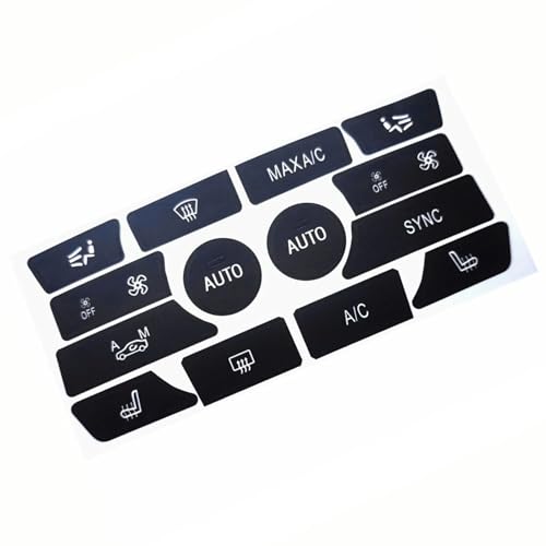 Autocollants de réparation boutons auto X6 intérieur noir mat