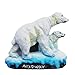 Imán para nevera con diseño de oso polar en 3D de Noruega, decoración para el hogar y la cocina de polirresina, imán para nevera de Noruega.