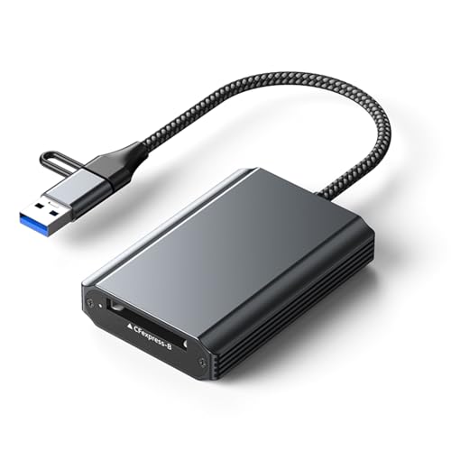 Lecteur de cartes de type B Type A ports USB C USB A transfert 10 Gbit/s alu