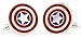 Captain America Formal Wear with Gift Box Cufflinks Cuff Links