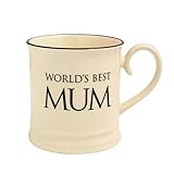 Fairmont and Main Quips and Quotes Tankard World's Best Mum, Cream