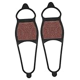 Tacos de nieve: fabricados con material de caucho de calidad, proporcionan una excelente tenacidad y durabilidad para un uso prolongado, pinzas para nieve y hielo anti