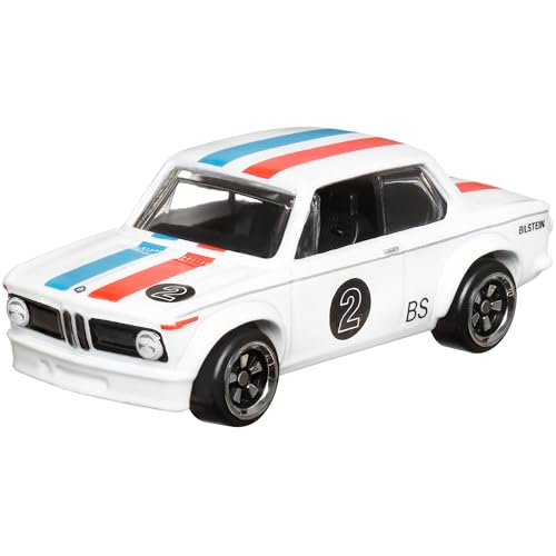 Hot Wheels BMW 2002 Blanco Vintage Racing Club miniatura 5