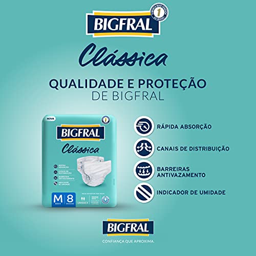Bigfral - Fralda Clássica, Tamanho Médio