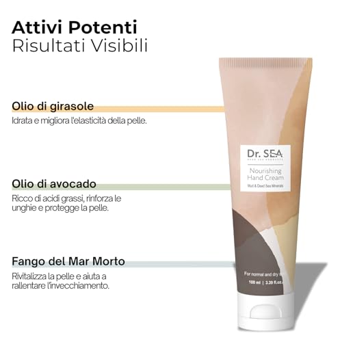 Dr. Sea - Crema Mani Nutriente Con Fango Del Mar Morto & Oli Naturali - Idratante & Protettiva - Pelle Morbida & Resistente - 100 Ml - 3