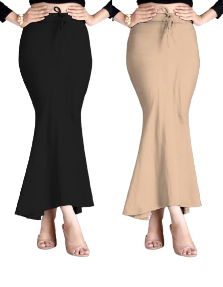 Women’s Perfect Curvy Look Saree Shapewear (Suzaro Fish Black + chiku L_pc-1) - Review, Price and Buying Guide