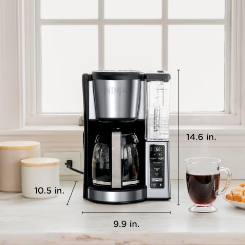 Ninja Fresh Brew Coffee Maker, 12 Cup Glass Carafe, Stainless Steel, CE251 - image 7