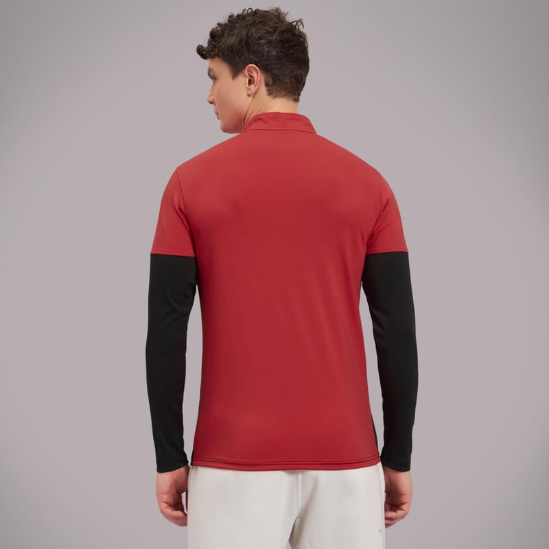 Image of ATICX Polyester Full Sleeve Compression High Turtle Neck Sports Jersey T Shirt for Men - Quick Dry Fit Gym Workout Top for Running, Swimming, Training, Cycling, Football, Badminton