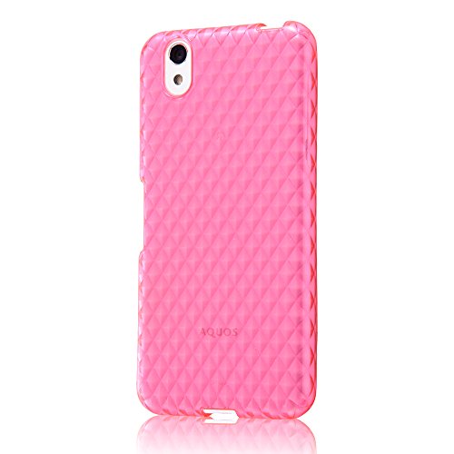 レイ・アウト AQUOS EVER SH-02J / AQUOS U SHV37 ケース TPU ソフト ケース キラキラ/ピンク RT-AQJ2C7/P