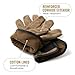 ONETIGRIS Welding Gloves,Fireproof Leather Work Gloves for Men/Women - Forge, BBQ, Camping, Wood Stove,Heat-Resistant Cowhide, Comfort Lined