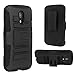 Motorola G (2nd Generation) Case, E LV Moto G (2nd Gen. 2014) Holster Case Cover with Belt Swivel Clip 2014 with 1 Stylus - BLACK