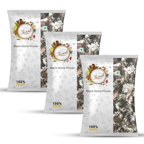 Image of Chounk Black Stone Flower Spices - 300g (100g x Pack of 3) | Pathar /Patthar ke Phool Spice | Dagad Phool, Kalpasi | Pathar Ke Phool for Flavourful Cooking