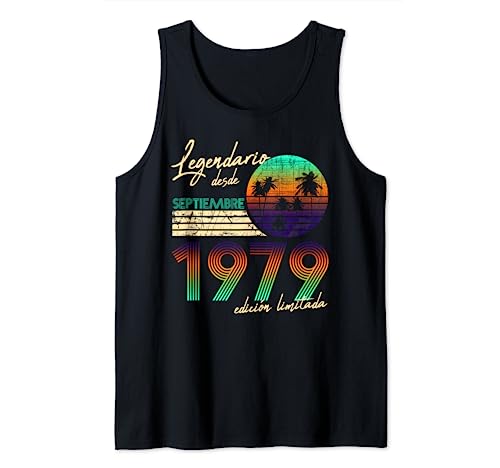 Cumpleaños Hombre Regalos Legendario Desde Septiembre 1979 Camiseta sin Mangas
