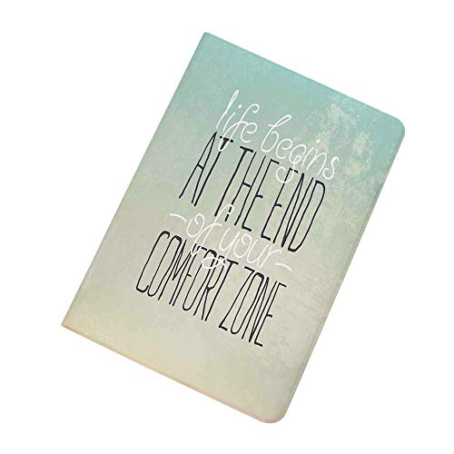 Lifestyle Decor iPad Mini 5 Case 2019 5th Generation iPad Mini,Motivational Life Begins at the End of Your Comfort Zone Quote Concept Print Slim Stand Protective Case Smart Cover for 2019 Apple iPad M
