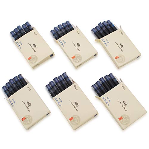 Cartouches d'encre pour stylo plume Jinhao pour éviter les pannes d'encre au format standard x30