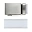 Steel Buckle & White Leather
