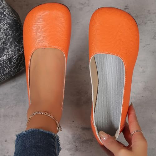 Round Toe Women Flat Shoes Slip on Dress Ballet Flats Shoes Women Comfort Solid Flat Shoe Close Toe Slingback Work Moccasins Comfortable Lightweight Breathable Going Out Footwear2