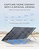 EF EcoFlow 400W Lightweight Portable Solar Panel, Bifacial Design Up to 25% Conversion Efficiency, N-Type Solar Cell, with Adjustable Kickstand, Built-In XT60 Cable, Integrated Solar Angle Guide, IP68
