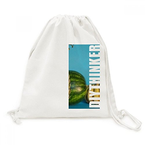 Sac à dos cordon en toile ananas grand format pour voyager léger