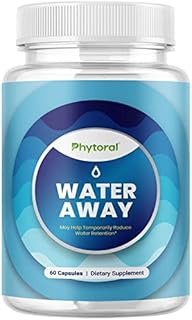 Natural Diuretic Water Away Pills - Herbal Diuretic Water Pills Water Retention Support Urinary Tract Health and Detox Cleanse with Dandelion Extract