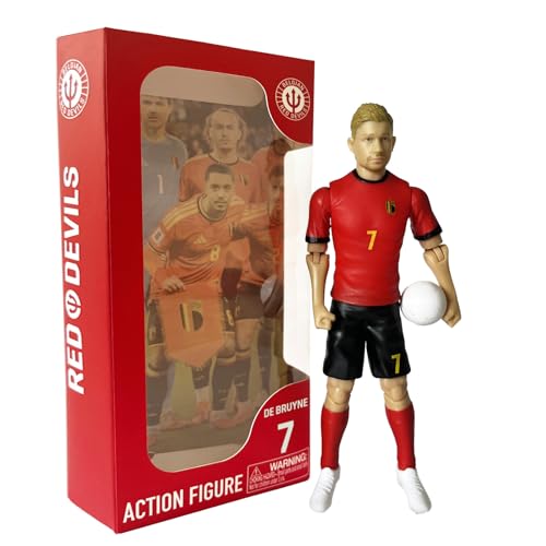 Megableu De Bruyne Red Devils Figurine de Football 20 cm Belgique