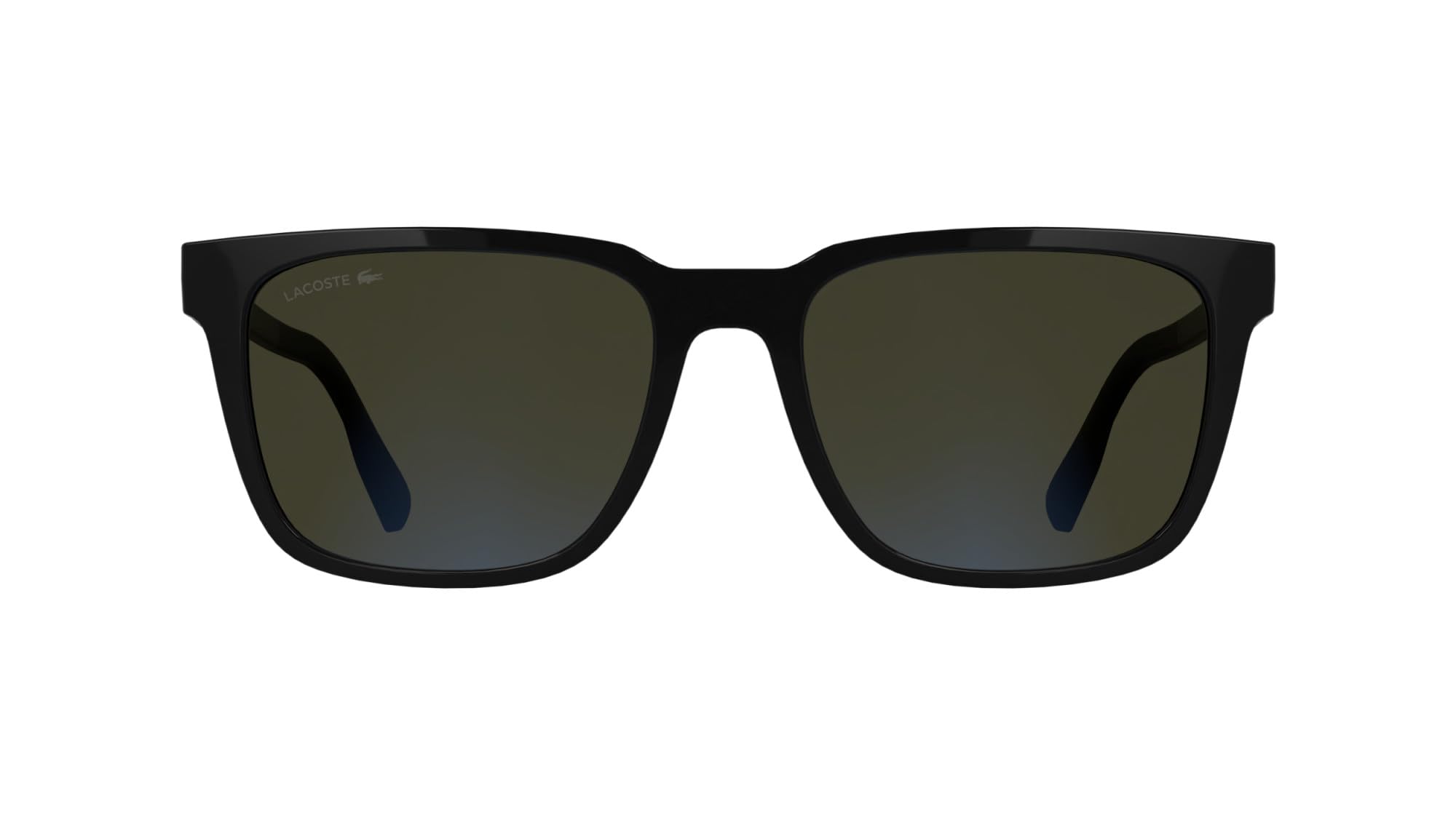 Lacoste Men's Sunglasses L6077S - Black with Azure Mirror Lens