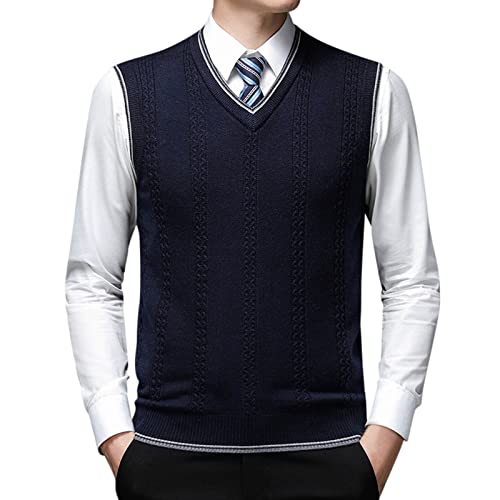 Gilet en maille jacquard pour homme coupe ajustée et finitions haut de gamme