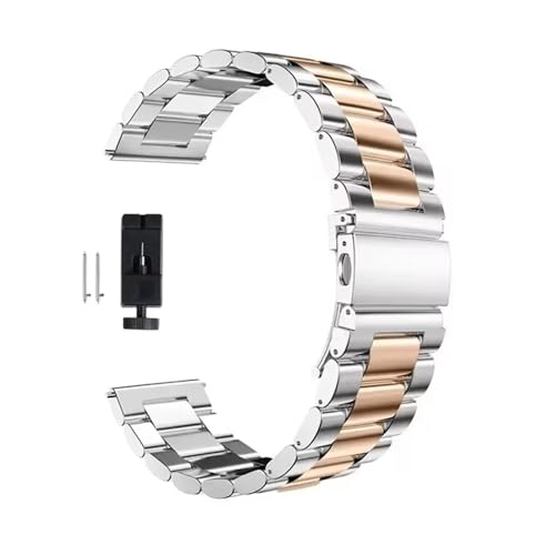 22mm 20mm ^ohASamsung Galaxy Watch 7A6A5A4A40mmA44mmA46mmA5ProA45mm XeXX`[XgbvAAmazfit BipAHuawei GT4 ƌ݊B(Silver rose