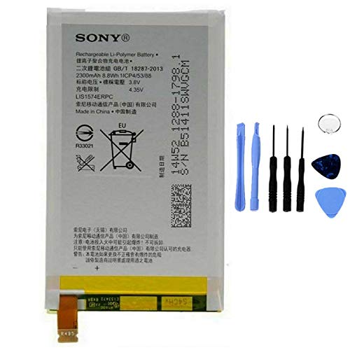 Batería compatible con Sony Xperia E4 E4G LIS1574ERPC de alta capacidad 2300 mAh con kit de montaje incluido