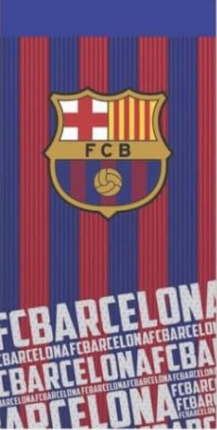 Serviette de Plage et Bain Barcelone – Drap de Douche 100% Coton, Design Football pour Supporters, Idée Cadeau Sport
