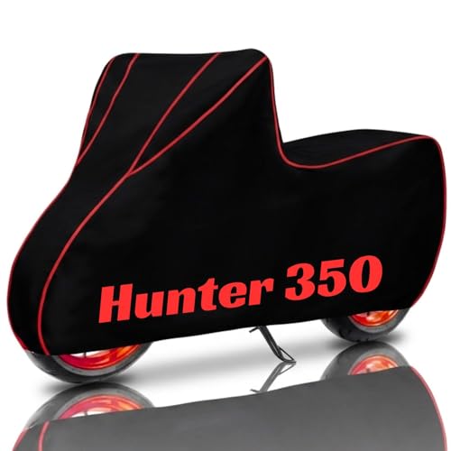Image of SafeCovers Bike /Scooty Body Cover for Hunter 350 Cover for Rain & Dust | Water Resistant, Dustproof, UV Protection, Scratchproof | Heavy Duty Outdoor Motorcycle Cover with Elastic & Windproof Design