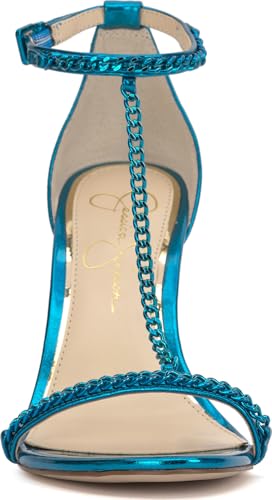 Image of Jessica Simpson Women's Qiven T-Strap High Heel Sandal with Chain Detail