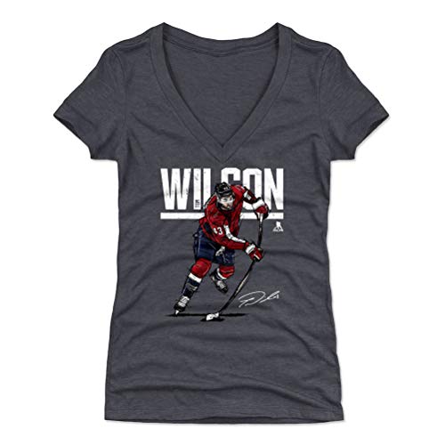 500 LEVEL Tom Wilson Shirt for Women (Women's V-Neck, X-Large, Tri Navy) - Washington Shirt for Women - Tom Wilson Hyper W WHT 500 LEVEL Tom Wilson Shirt for Women (Women's V-Neck, X-Large, Tri Navy) - Washington Shirt for Women - Tom Wilson Hyper W WHT