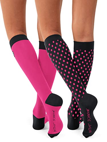 Betsey Johnson Women's Compression Socks 2-Pack2