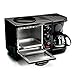 Maxi-Matic EBK-200B 3-in-1 Breakfast Station Toaster Oven, Regular, Black