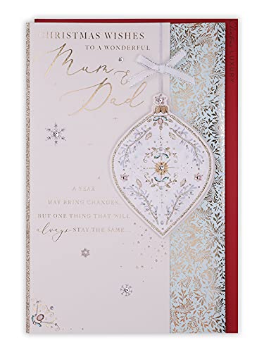 Clintons: Tarjeta decorativa de Navidad para mamá y papá