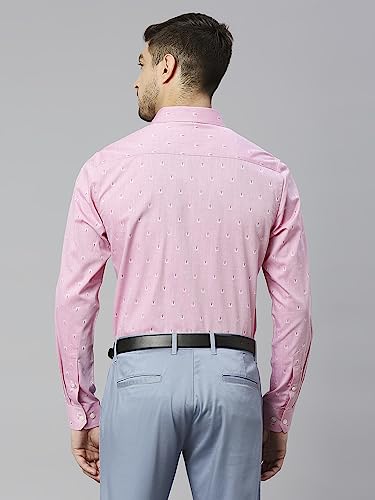 Image of Thomas Scott Men's Cotton Slim Fit 100% Formal Shirt with Spread Collar and Full Sleeves