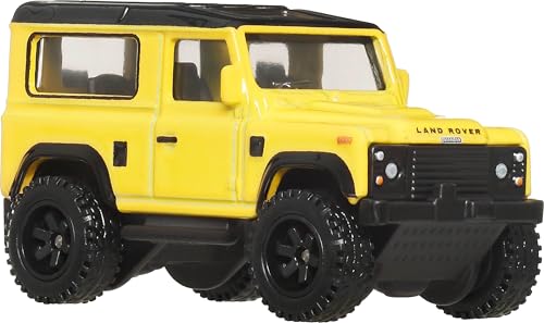 Image of Hot Wheels Premium HW Off Road 1:64 Land Rover Defender 90 Car Calture for 3 Years & Above 3 /5 (Yellow)