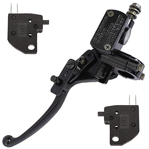Qazaky 7/8Inch Left Handlebar Hydraulic Brake Master Cylinder Lever Pump For Atv Quad Moped Pit Dirt Bike Kids Motorcycle 50Cc 70Cc 90Cc 110Cc 125Cc 150C 200Cc 250Cc Gy6 22Mm Taotao Kazuma Sunl Roketa #TOP6