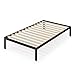 ZINUS Mia Metal Platform Bed Frame, Wood Slat Support, No Box Spring Needed, Easy Assembly, Black, 75