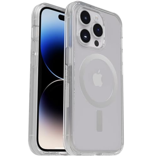 OtterBox iPhone 14 Pro Max (Only) Symmetry Clear Series+ Case - Clear - Ultra-Sleek - Snaps to MagSafe - Raised Edges Protect Camera & Screen - Non-Retail Packaging